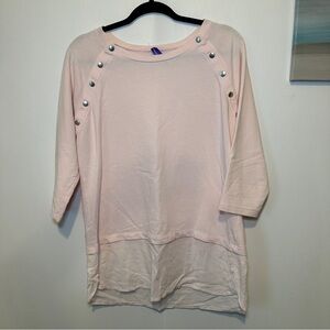 Seraphine Light Pink Tunic with Button Details